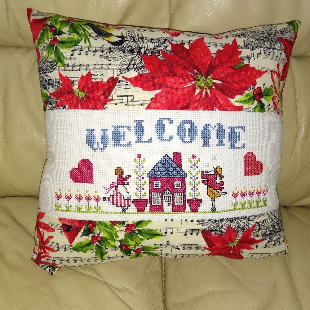 Welcome Xmas Cushion
